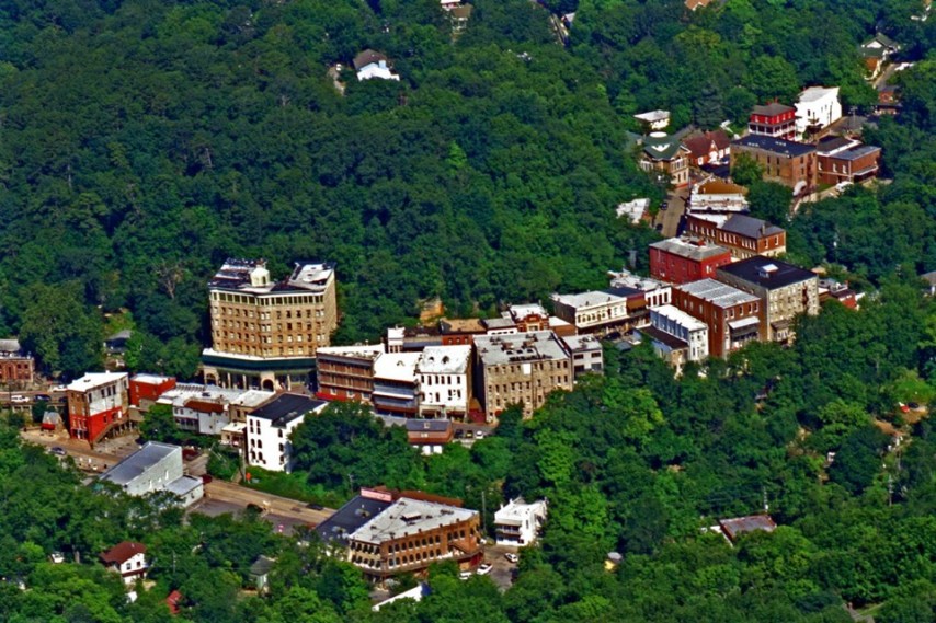 Aerial of Eureka Springs