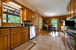 Kitchen and dining room on main level