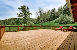 large deck perfect for entertaining