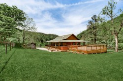 Fire pit, outdoor spa, and deck