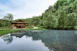 Spring fed pond and cabin