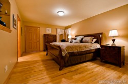 Master bedroom with king bed