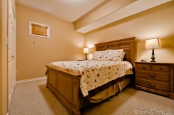 Downstairs bedroom 1 with queen bed