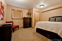 Downstairs bedroom 2 with 2 full size beds